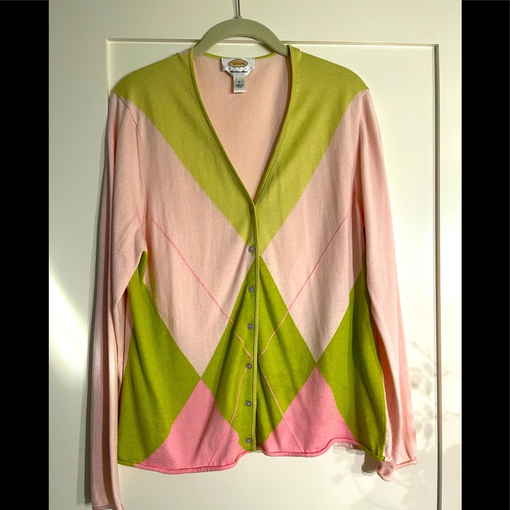 Talbots brand cashmere blend cardigan.